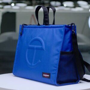 telfar medium shoppers bag eastpax blue painters tape